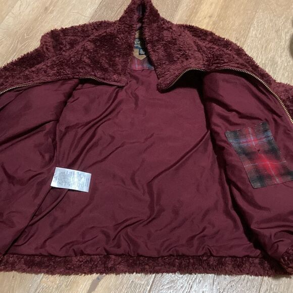 Pendleton fleece and wool trimmed jacket size large - Picture 4 of 9